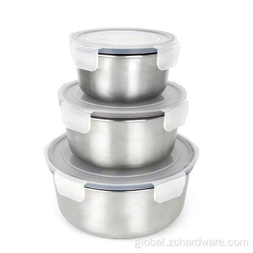 Lunch Box Stackable Stainless Steel Sandwich Food Storages Set Supplier